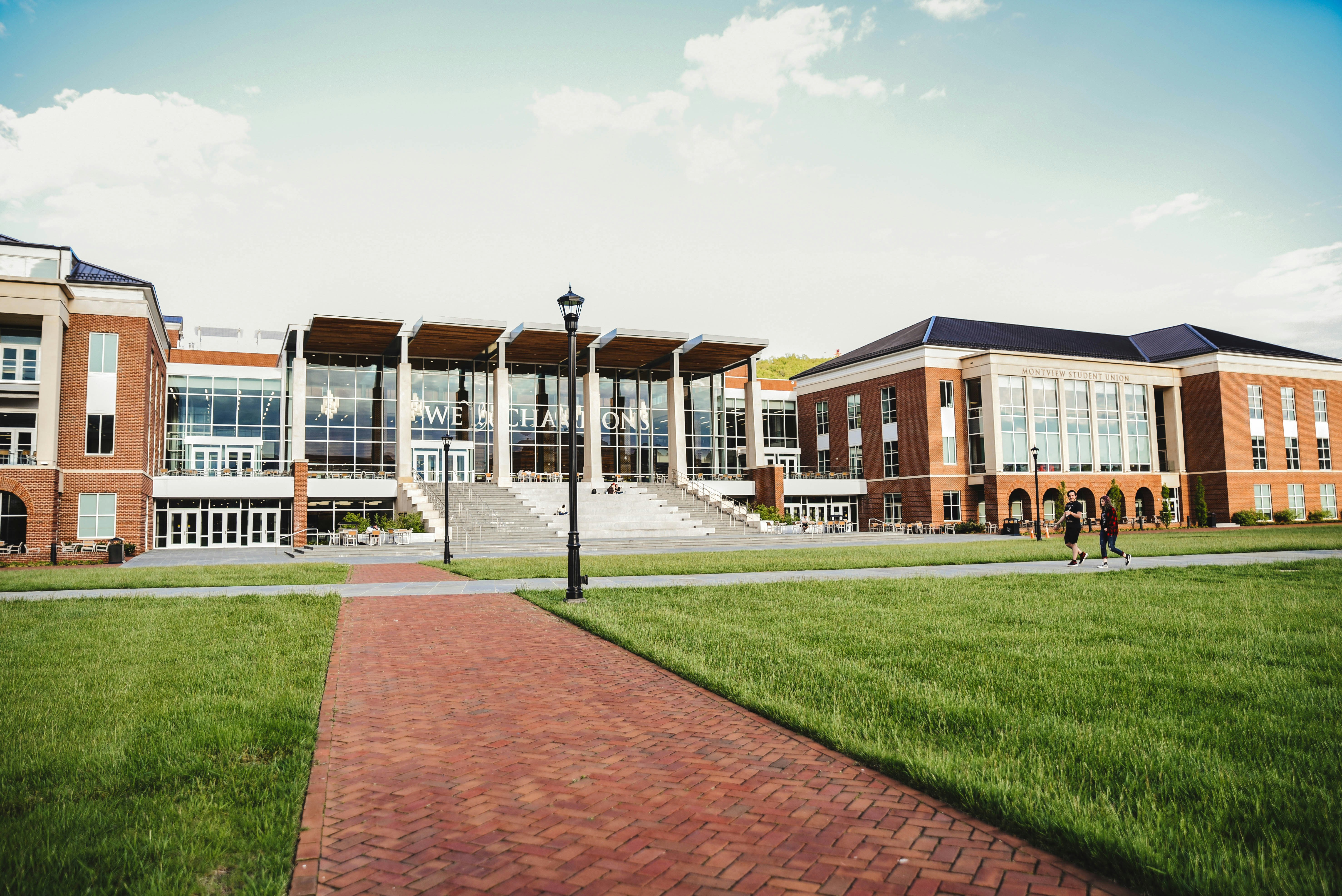 Modern school building exterior